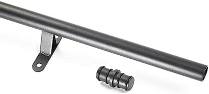 DIYHD 12FT Rolling Ladder Hardware Sliding Rail,Top Roller,Floor Wheel with Brake