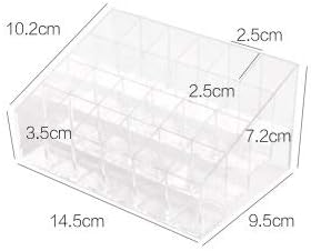 PJLANDI Transparent Lipstick Storage Box Display stand cosmetic grid