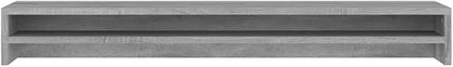 vidaXL Monitor Stand, 2 Tier Desktop Monitor Stand Riser, Storage Desk Organizer, Computer Keyboard Stand, Gray Sonoma Engineered Wood