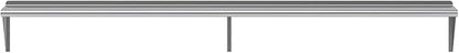 NSF Certified 18 Gauge Heavy Duty Stainless Steel Wall Shelf with Brackets for Kitchens, Utility Rooms, Storage, Offices & Home (96"x12")