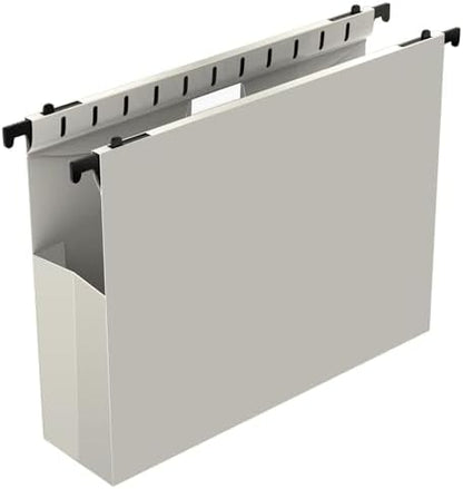 Ansook Hanging File Folders Letter Size,12 Pack Extra Capacity File Folders Hanging with Tabs,Heavy Duty 2" Expandable Hang Folder,Plastic Hanging File Organizer for Office Home,File Frame Box Folders