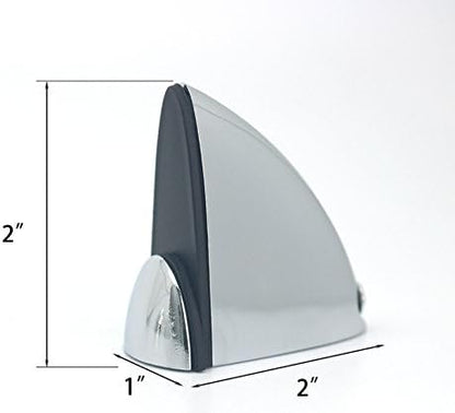 Metal Adjustable Wood/Glass Shelf Bracket Wall Mount 2 Pcs or One Pair, Polished Chrome
