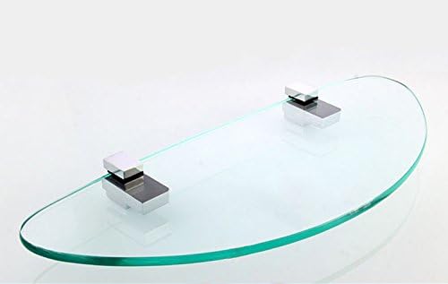 Wood/Glass Shelf Bracket for 0.2" to 0.6" Wood/Glass, Polished Chrome