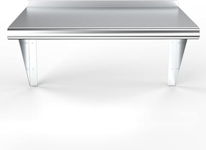 Stainless Steel Wall Shelf | Metal Shelving | Garage, Laundry, Storage, Utility Room | Restaurant, Commercial Kitchen | NSF Certified | (24” x 24”)
