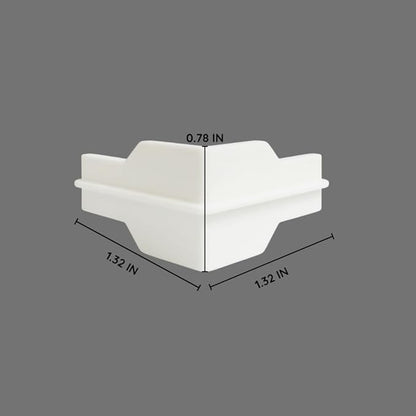 Whalen Post Insert Corner Connector for Shelving Costco (4 PCS) (White)
