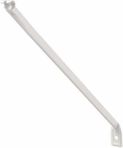 ClosetMaid Wire Shelving Support Brackets for 12 in. & 16 in. Deep Shelves, 12-Pack, with Anchors & Pins for Installation, White