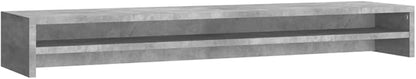 vidaXL Monitor Stand Concrete Grey 39.4x9.4x5.1 Engineered Wood