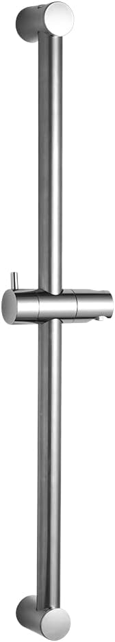 OFFO Shower Slide Bar 24 in Segmental Slide Bar Adjustable Installation Distance 18-24 in with 360° Adjustable Handheld Shower Head Holder for Bathroom, Screw Wall Mounted, Chrome Finish