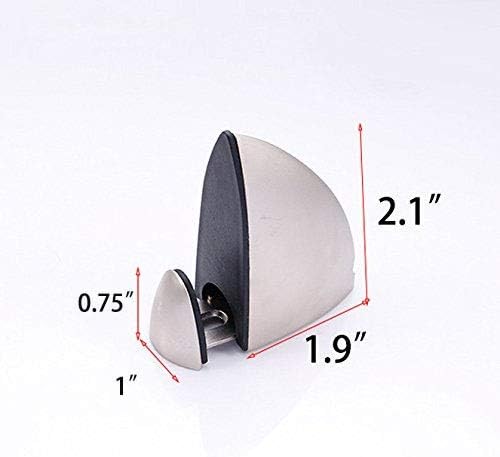 Metal Adjustable Wood/Glass Shelf Bracket Wall Mount 2 Pcs or One Pair, Brushed Nickel