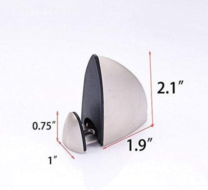 Metal Adjustable Wood/Glass Shelf Bracket Wall Mount 2 Pcs or One Pair, Brushed Nickel
