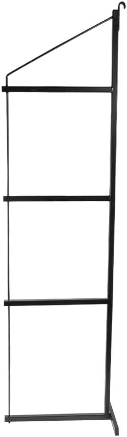 Mytee Products 4 Pack 4 Tier Shipping Container Shelving Bracket with Hooks - 19" x 77-1/2", 551 lbs WLL - Black Powder Coated Steel for Heavy Duty Trailer Containers - Easy to Assemble & Remove