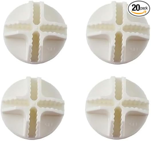20Pcs White Wire Cube Connectors Wire Grid Cube Connectors for Modular Closet Storage, Organizer and Wire Grid Cube Storage, Closet Mounted Storage and Organization Systems, Mounted Closet Systems