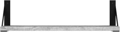 Forbena Grey Floating Shelves for Wall Decor Set of 3, Floating Book Shelves for Bedroom Living Room Classroom Library Office, Wall Mounted Shelf for Kids Room Christmas Decor (Rustic Gray)