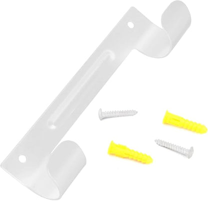 Ironing Board Hanger, Wall Mount Ironing Board Holder with Screws, Iron Boards Hook Storage Organizer Wall Rack for Y-Leg or T-Leg Hanging Shelf for Laundry Room(White)