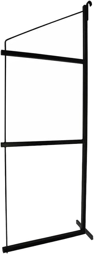 Mytee Products 3 Tier Shipping Container Shelving Bracket with 18"(D) x 60"(H) - Black Powder Coated Steel Shelf Brackets for Heavy Duty Trailer Containers - Easy to Assemble & Remove