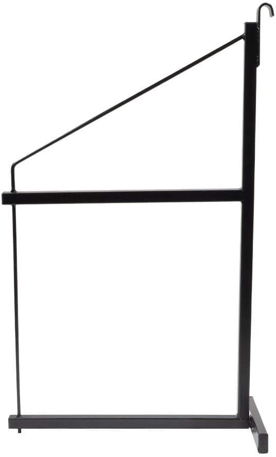Mytee Products 8 Pack 2 Tier Shipping Container Shelving Bracket with Hooks - 19-3/4"x34, 550 lbs WLL - Black Powder Coated Steel for Heavy Duty Trailer Containers - Easy to Assemble & Remove
