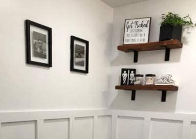 Heavy-Duty Shelf Brackets - Premium Construction Grade 1/4" (6mm) Thick Steel - Matte Black Iron Finish for Modern Farmhouse Rustic Open Shelving w/ Hardware, 4-Pack (L Bracket 10" x 6")