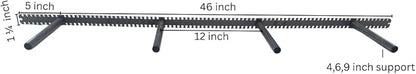 Floating Shelf Brackets - Sheppard Brackets - Easy Install - Heavy Duty (46 inch Build Kit)