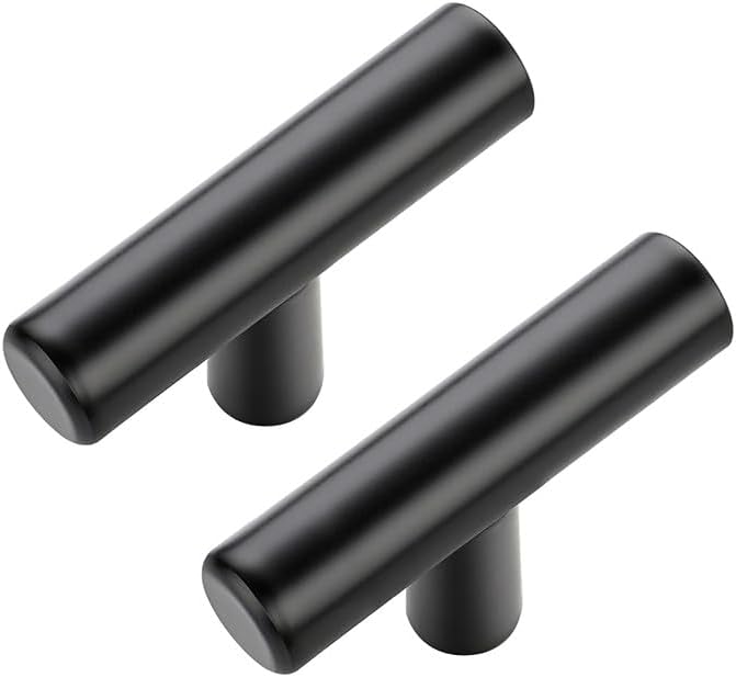 JOY DECOR 45 Pack Cabinet Knobs, Black Cabinet Handles, 2in Kitchen Cabient Knobs, Single Hole Drawer Knobs for Dresser Drawers