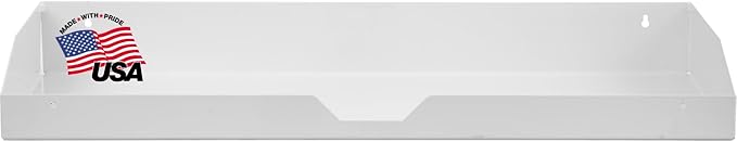 Buyers Products Interior Storage 18X16X72 Inch White Steel Topsider Truck Box Toolbox Tray, 35 X 13.75 X 2.25/4
