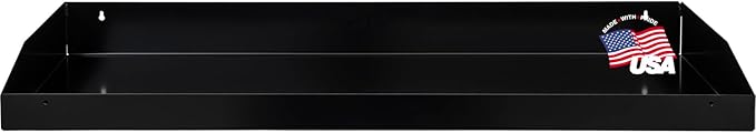 Buyers Products 1702990TRAY 43 Inch Black Powder Coated Carbon Steel Tray for 88-Inch Topsider Truck Box, No Notches