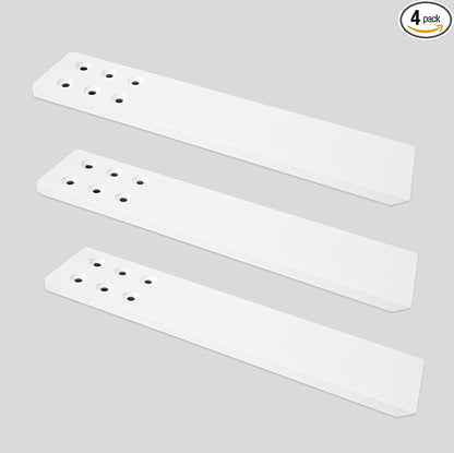 Countertop Support Bracket 3 Pack 14" Lx 2.5" W Hidden White Knee Wall Support Countertop Bracket 3/8" Thick Heavy Duty for Quartz/Granite/Wood/Concret Countertops Screws Included