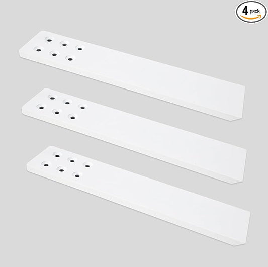 Countertop Support Bracket 3 Pack 14" Lx 2.5" W Hidden White Knee Wall Support Countertop Bracket 3/8" Thick Heavy Duty for Quartz/Granite/Wood/Concret Countertops Screws Included