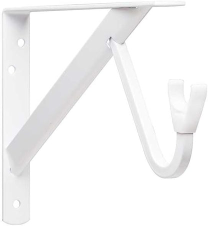 John Sterling - RP-0495-WT White Max Duty Shelf and Rod Bracket