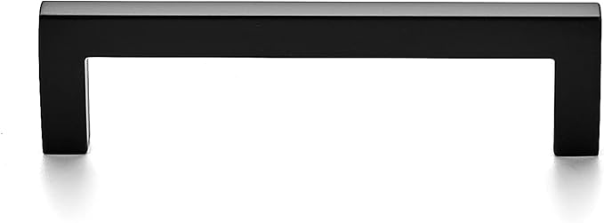 Ravinte 55 Pack Solid 3-3/4 Inch Center to Center Slim Square Bar Drawer Handles Kitchen Cabinet Handles Black Drawer Pulls Kitchen Cabinet Hardware Kitchen Handles Matte Black Cabinet Pulls