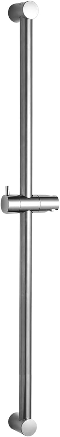OFFO Shower Slide Bar 33 in Segmental Slide Bar Adjustable Installation Distance 20-32 in with 360° Adjustable Handheld Shower Head Holder for Bathroom, Screw Wall Mounted, Chrome Finish