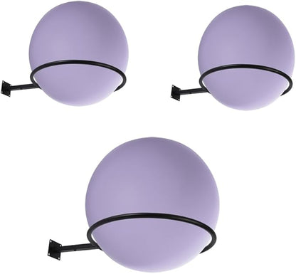 Large Stability Ball Storage Rack Exercise Dall Wall Holder Yoga Studio Gym Exercise Ball and Equipment Organizer（3 pcs）