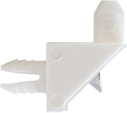 ReplacementScrews White Shelf Support Pins Compatible with IKEA Part 101558 (Pax, KOMPLEMENT) (Pack of 4)