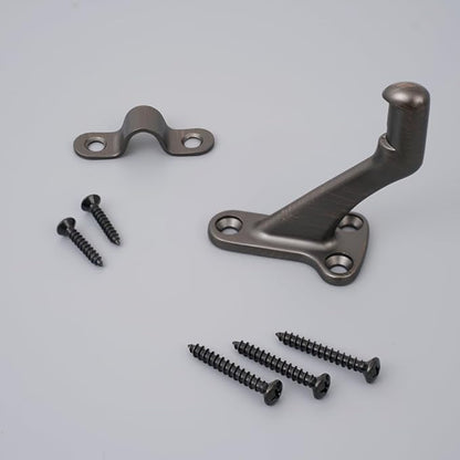 Hardware,3 Pack,3" Heavy Duty handrail Bracket Oil Rubbed Bronze,Stair Railing Bracket DIY Easy Installation Hardware
