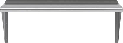 AmGood 36" Long X 16" Deep Stainless Steel Wall Shelf | NSF Certified | Appliance & Equipment Metal Shelving | Kitchen, Restaurant, Garage, Laundry, Utility Room