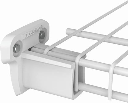 ClosetMaid 21941 Pre-Loaded 2.75-Inch Low-Profile Wall Brackets with Anchors for Wire Shelving, 250-Pack