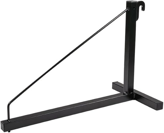 1 Tier Shipping Container Shelving Bracket with Hooks - 16"x18", 550 lbs WLL - Black Powder Coated Steel for Heavy Duty Trailer Containers - Easy to Assemble & Remove