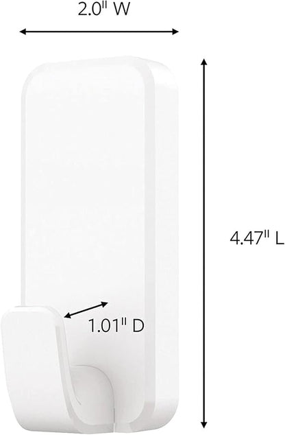 Command 10 lb XL Heavyweight Hook, 2 Wall Hooks and 6 Strips, Damage-Free Hanging with Adhesive, Heavy Duty Hanging Great for Organization and Storage