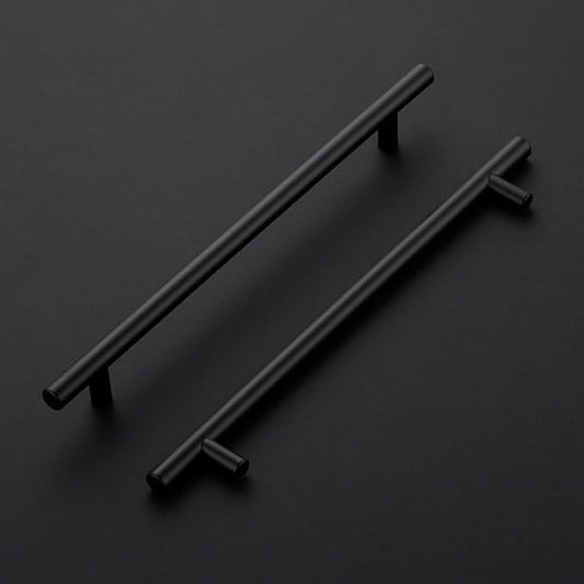 30 Pack 11-3/10 Inch Cabinet Pulls Kitchen Cabinet Handles with 8-3/4 Inch Hole Center Matte Black Cabinet Hardware Stainless Steel Kitchen Drawer Pulls for Cabinets Cupboard, 224mm Hole Centers
