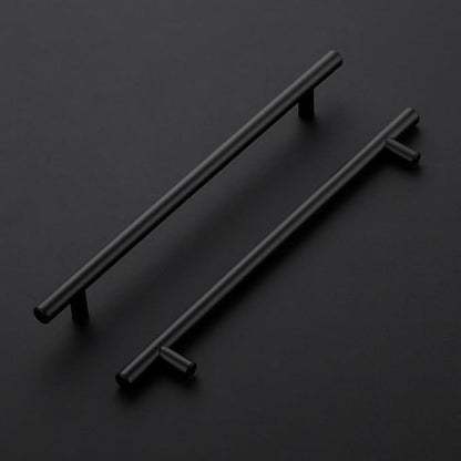 45 Pack 11-3/10 Inch Cabinet Pulls Kitchen Cabinet Handles with 8-3/4 Inch Hole Center Matte Black Cabinet Hardware Stainless Steel Kitchen Drawer Pulls for Cabinets Cupboard, 224mm Hole Centers