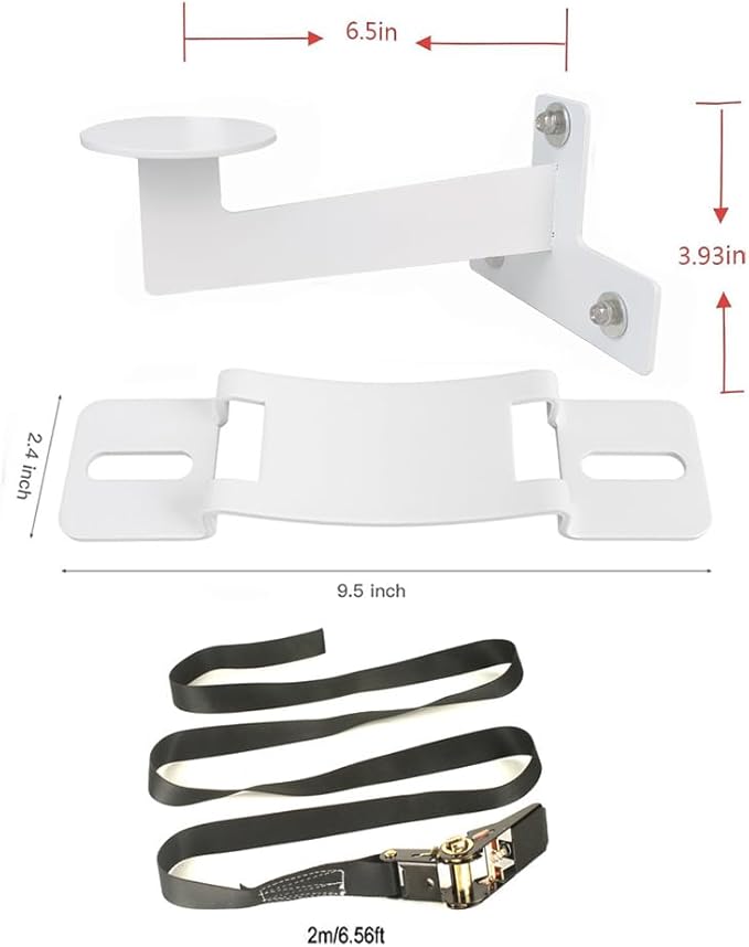 Propane Tank Holder, RV Propane Tank Storage,Exchange Propane Gas Cylinder Support for Campervans and Travel Trailers Suitable for Standard 20-30 Pound ((White) (XO2-2)