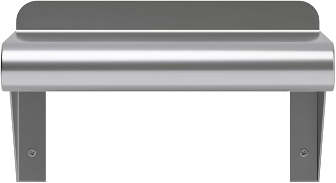 NSF Certified 18 Gauge Heavy Duty Stainless Steel Wall Shelf with Brackets for Kitchens, Utility Rooms, Storage, Offices & Home (10"x6")