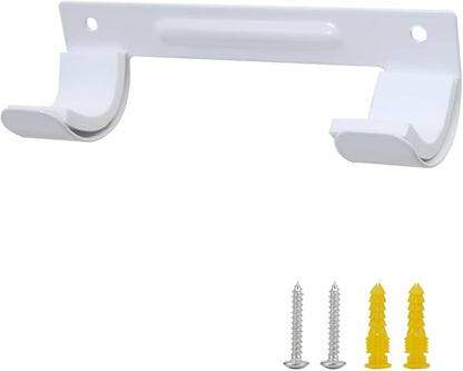 Ironing Board Hanger Wall Mount Ironing Board Holder Organizer Wall Rack for Laundry Rooms Storage Rack Hanging Shelf Hanger (White with EVA pad)