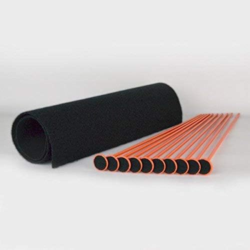 Gun Storage Solutions Rifle Rods Starter Kit with Shelf Liner Gun Organizer System Store More Guns Easy Access for Safety with Nylon Woven Loop Fabric