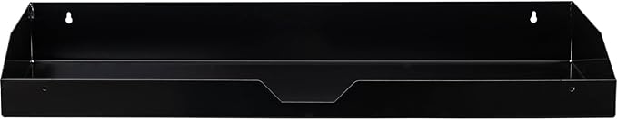 Buyers Products 1702980TRAY Custom-Fit Shelf, Gloss Black Steel Topsider Truck Tool Box Powder-Coated Carbon Steel Removable Storage Tray Organizer Accessory Insert