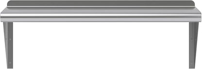 AmGood 12" X 30" Stainless Steel Wall Shelf | NSF Certified Metal Shelving