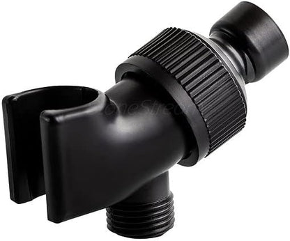 Original StoneStream Adjustable Wall Shower Adapter and Holder for Handheld Showerheads - Matte Black