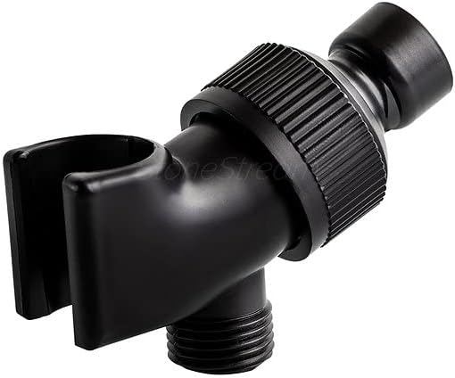 Original StoneStream Adjustable Wall Shower Adapter and Holder for Handheld Showerheads - Matte Black