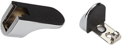 Adjustable Wood/Glass Shelf Bracket Wall Mount, Polished Chrome, 2 Pack