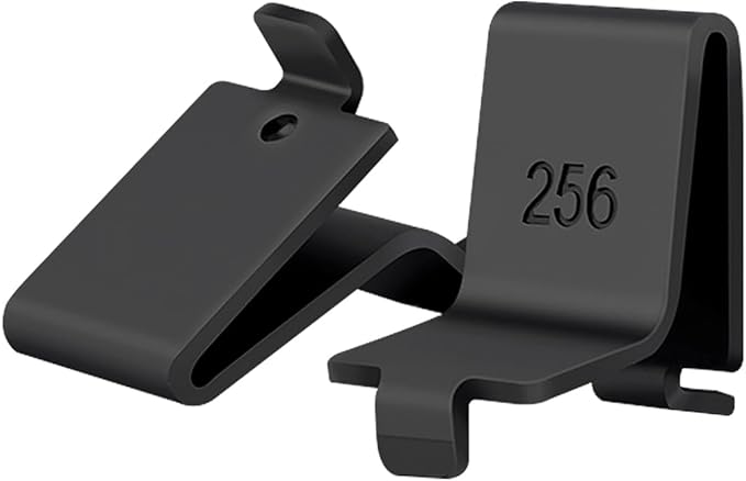 Lenink 256P-ZC Adjustable Pilaster Shelf Clip, 28 Pcs Black Shelving Brackets Clips for Metal and Wood Shelving
