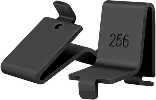 Lenink 256P-ZC Adjustable Pilaster Shelf Clip, 28 Pcs Black Shelving Brackets Clips for Metal and Wood Shelving